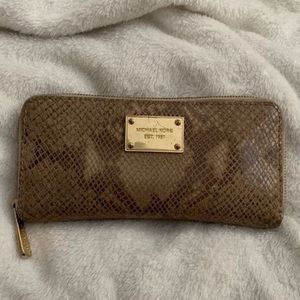 Authentic Michael Kors Snakeskin Wallet
